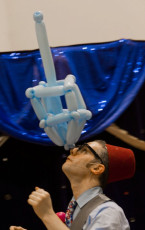 Balloon Dreidel Balancing Act