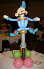 Balloon Unicycle Man Centerpiece
