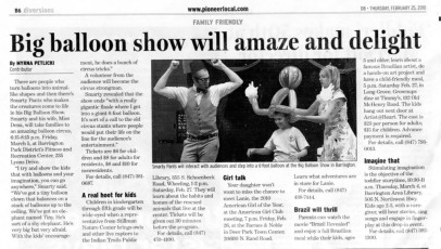 Big Balloon Show Rave Review