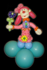 Balloon Girl Clown Sculpture