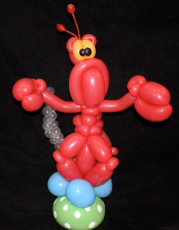 The Little Mermaid Sebastian Balloon Sculpture