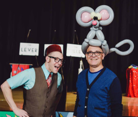 Even Principals love the Mousetrap Machine Science Assembly program!