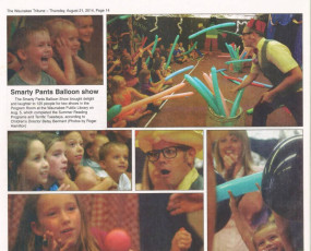 Kids Enjoy the Big Balloon Show at their local public library