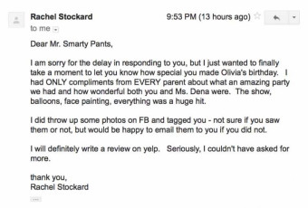 Smarty Pants Birthday Party Review