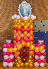 Frozen Balloon Castle Installation