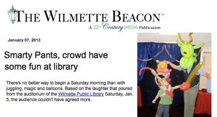 Kids Love Visiting the Library to see the Big Balloon Show