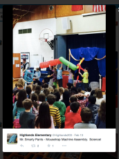 Schools love the Mousetrap Machine Science Assembly!