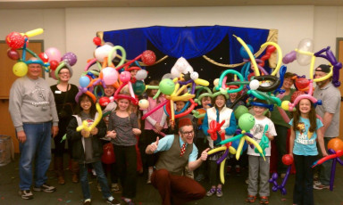 Everyone participates in Smarty Pants Balloon Workshops!