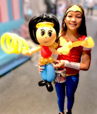 Wonder Woman Balloon Sculpture