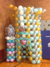 Frozen Themed Balloon Castle