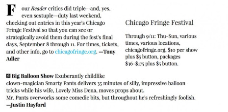 Smarty Pants at Chicago Fringe Fest
