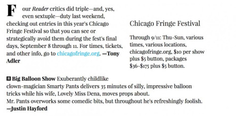 Smarty Pants at Chicago Fringe Fest