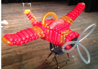 Balloon Airplane Sculpture