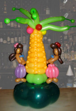 Hawaii Hula Balloon Centerpiece
