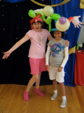 Kids love to make their own balloon sculptures