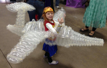 Wonder Woman Invisible Jet Balloon Sculpture