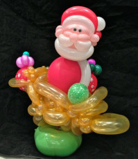 Santa in the Sleigh Balloon by Smarty Pants