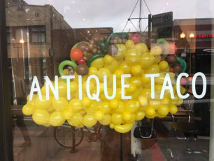 Antique Taco Balloon Installation