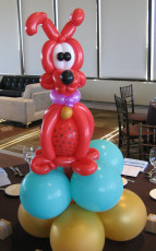 Big Red Dog Balloon Centerpiece
