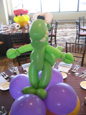 T Rex Dinosaur Balloon Centerpiece