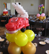 Firetruck Balloon Centerpiece