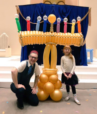 Giant Balloon Menorah