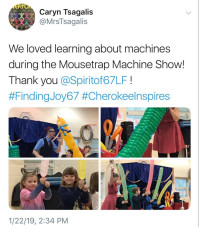 Schools love the Mousetrap Machine Science Assembly