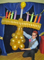 Giant Balloon Menorah